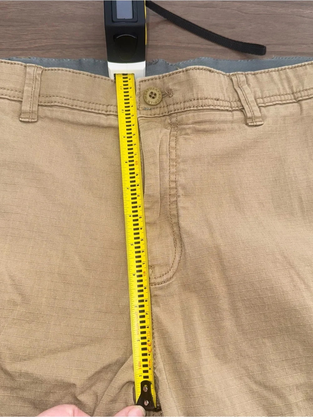 Weather Proof Flex Shorts Mens *40 Khaki Utility Trail Outdoor Hiking Ripstop